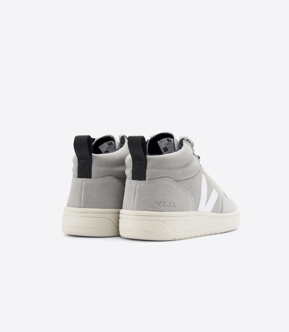 Veja Sneakers Barbati - Roraima Suede - Gri/Albi - 4895712-DP